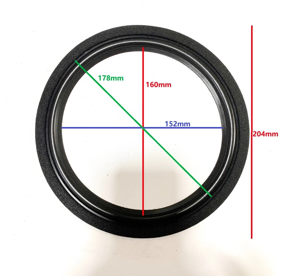 2 Repuestos Altavoz 8" Espuma Envolvente Para JBL TLX700, A0908A Woofer Edge Reparación Foto 2 de 4