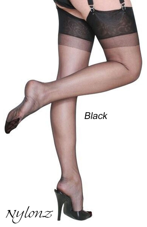 Eleganti RHT 'Romance' Stockings Nylons BLACK - Nylonz - Foto 6