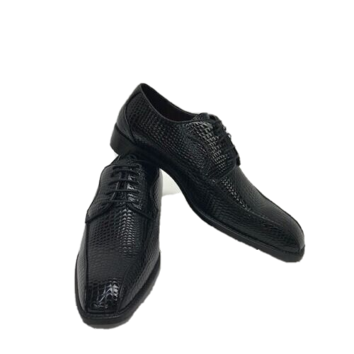 New without box Men\'s Bolano dress shoes size 9.5, black patent leather Bolano Black Gator Dress Shoes for Men Exotic Bandit main image 3