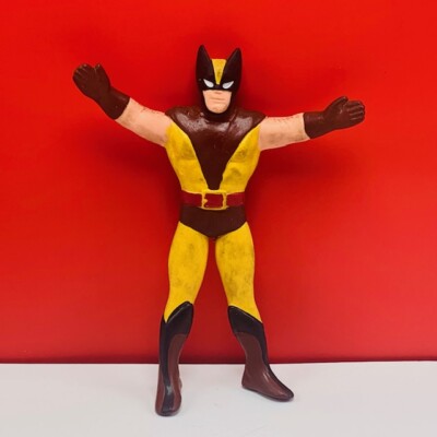Marvel super hero wolverine action figure X-Men bend-ems bendable comic 1989 vtg