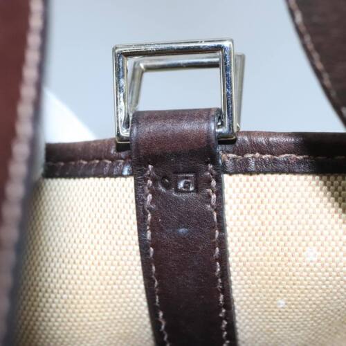 Auténtico bolso de mano de lona beige Hermès Picotin - Imagen 18 de 19