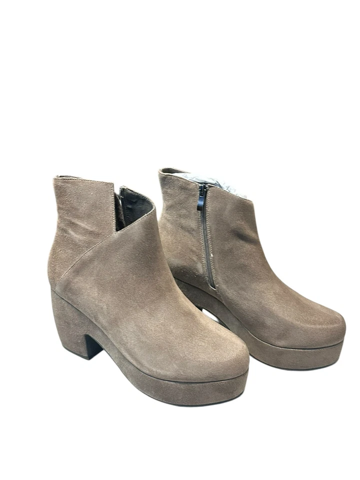 Botines de cuña Antelope Truett gris claro gamuza plataforma tacón bloque talla 41 nuevos Foto 3 de 4