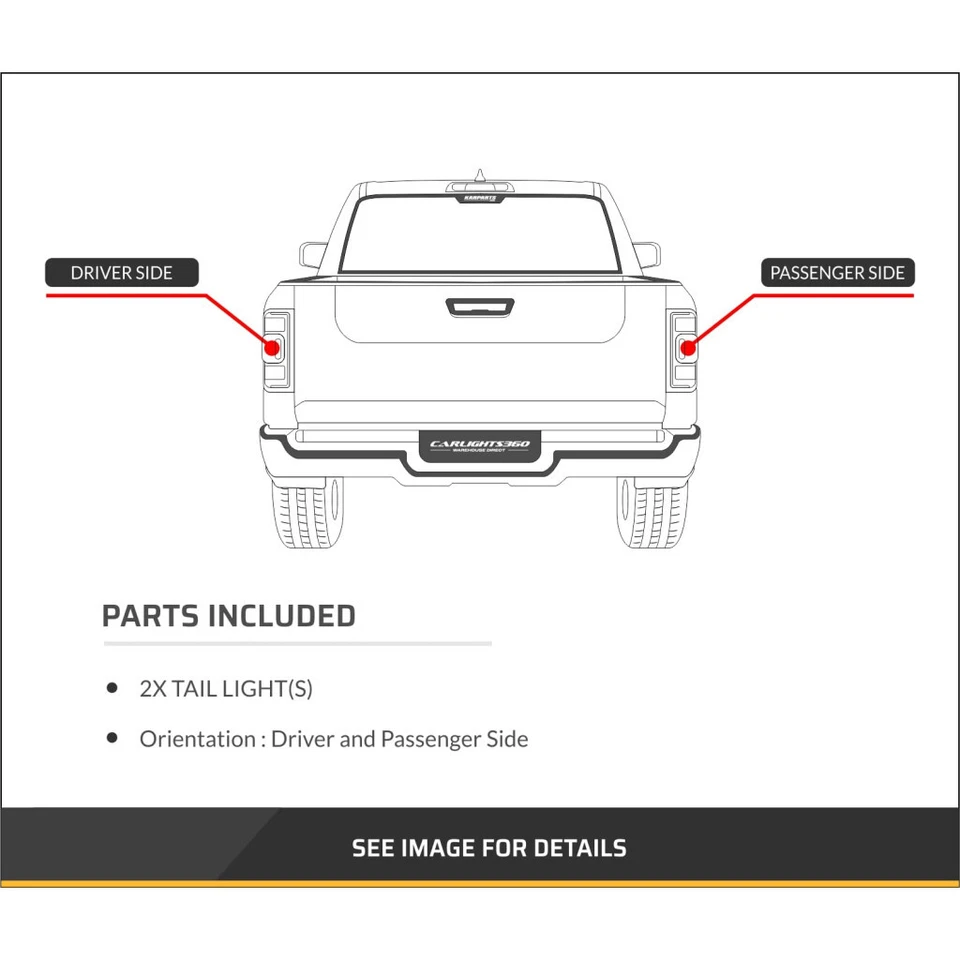 Par de luces traseras conductor y pasajero para camioneta Nissan 1986-1997 Foto 4 de 4
