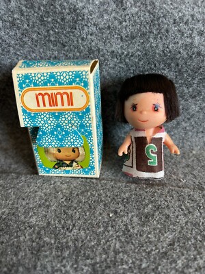 GALBA Mini PUPPE Streichholzpuppe MIMI UND TINI mignon 70er Jahre 5