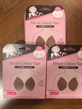 (3)Hollywood Fashion Secrets Breast Contour Tape For Dark Skin Tones Size A-DDD