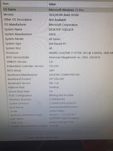 Gaming PC DIYPC CASE -ASUS Z97 MB I7-4770K 3.5GHz 32GB RAM 500GB SSD WIN11 PRO* - Picture 7 of 21