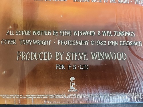 Steve Winwood Talking Back To The Night ILPS-9777 1982 NEW & Sealed Vinyl Record - Picture 14 of 16