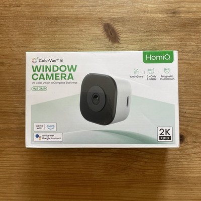 HomiQ AI Magnetic 2K 3MP Window Camera - 2.4GHz/5GHz - WiFi - Neu geöffnet