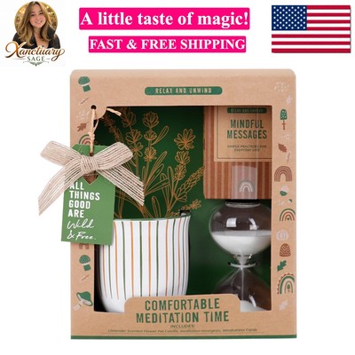Meditation Accessories Set Include Mindfulness Card Eco-Friendly Scented Cand...