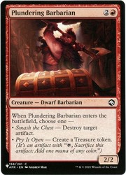 Plundering Barbarian 158/281 The List Reprints