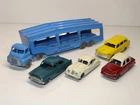 Matchbox Lesney AC1 CAR TRANSPORTER & 4 CARS (407)