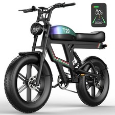 20" FAT TIRE ADULTS ELECTRIC BIKE 48V 20AH MOUNTAIN EBIKE 2500W 32MPH US