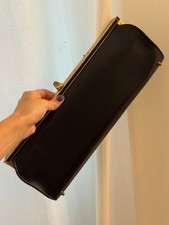 VINTAGE LEATHER BLACK CLUTCH
