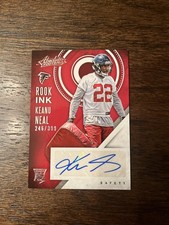 2016 Panini Absolute - ROOK Ink Keanu Neal #46 Silver /399 (AU, RC) NFL Football