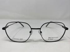 METALFLEX #1044 BLACK 54-18-145 Metal Full Rim Eyeglasses Frame RD96