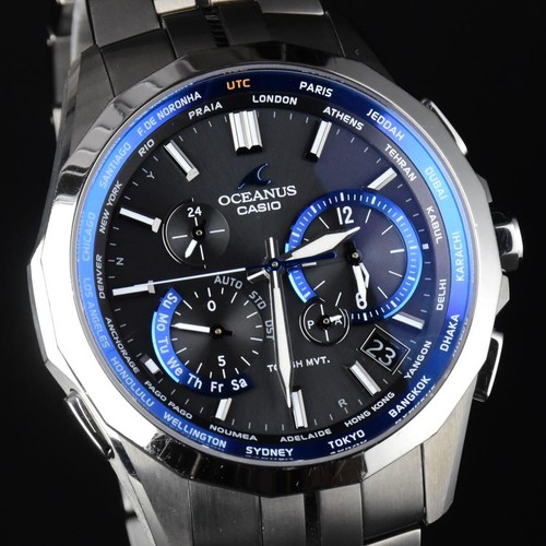 CASIO Oceanus Manta OCW-S2400-1AJF Solar Powered Radio Men's Watch #0003