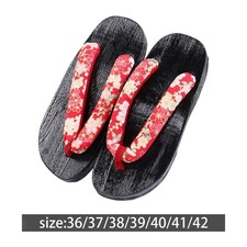 2 Stück Japanische Holz Clogs rutschfeste Hausschuhe für Reisen Outdoor und Indoor