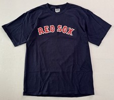 Vintage 2003 Boston Red Sox MLB Baseball Shea Hillenbrand Jersey T-Shirt Sz L