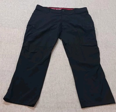 Wrangler Pants Mens 38x30 Black ATG Outdoor Hiking Nylon Stretch Trail Cargo