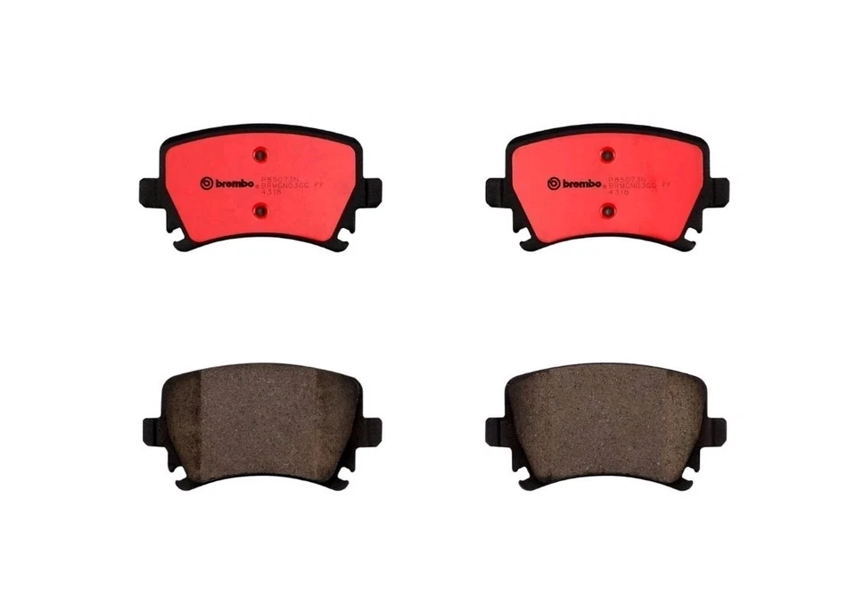 Керамические оригинальные задние тормозные колодки Brembo для VW GTI Jetta Tiguan Audi A3 A4 A6 Quattro - Изображение 2 из 3