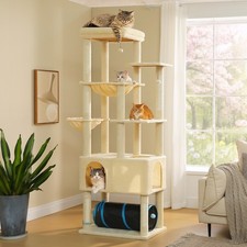 PAWZ Road 78.9" Extra Tall Cat Tree Tower for Large Cats,Multi-Level Cat Bed
