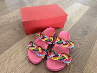 Lussosi sandali slide Valentino ciabatte colorate donna numero 39