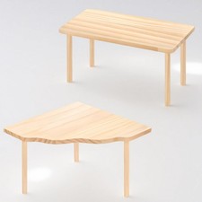 2 PCS Rectangle Corner Hamster Platform Set Wooden Playground Hide Cage