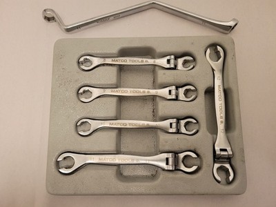 Matco Tools BLW5M METRIC BRAKE LINE WRENCH SET 8-12mm - Flex Head + VIM 11mm