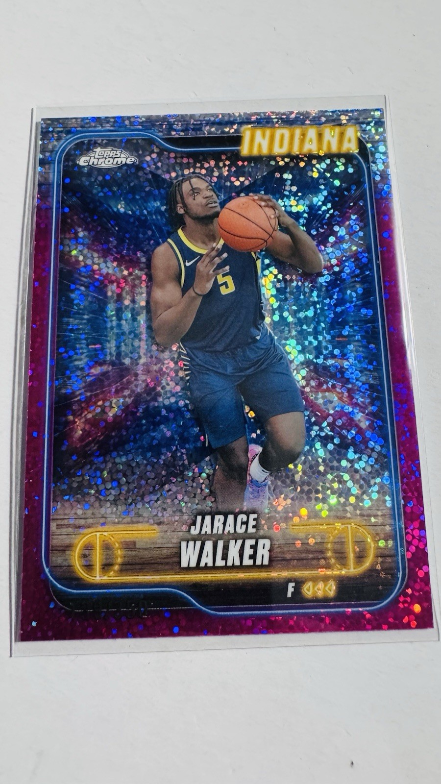2024-25 Topps Chrome - Jarace Walker #80 Magenta Speckle Refractor /350