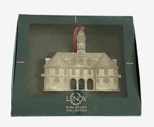 Lenox Kirk Stieff Williamsburg Capitol Pewter Ornament Christmas Virginia