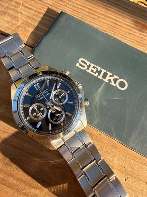 Seiko Selection Spirit Uhr SBTR027 8T63-00D0 Chronograph Quarz Läuft