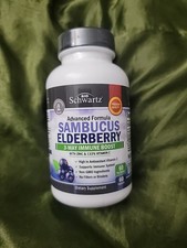 BioSchwartz Sambucus Elderberry Capsules with Zinc  Vitamin C - 60 Count