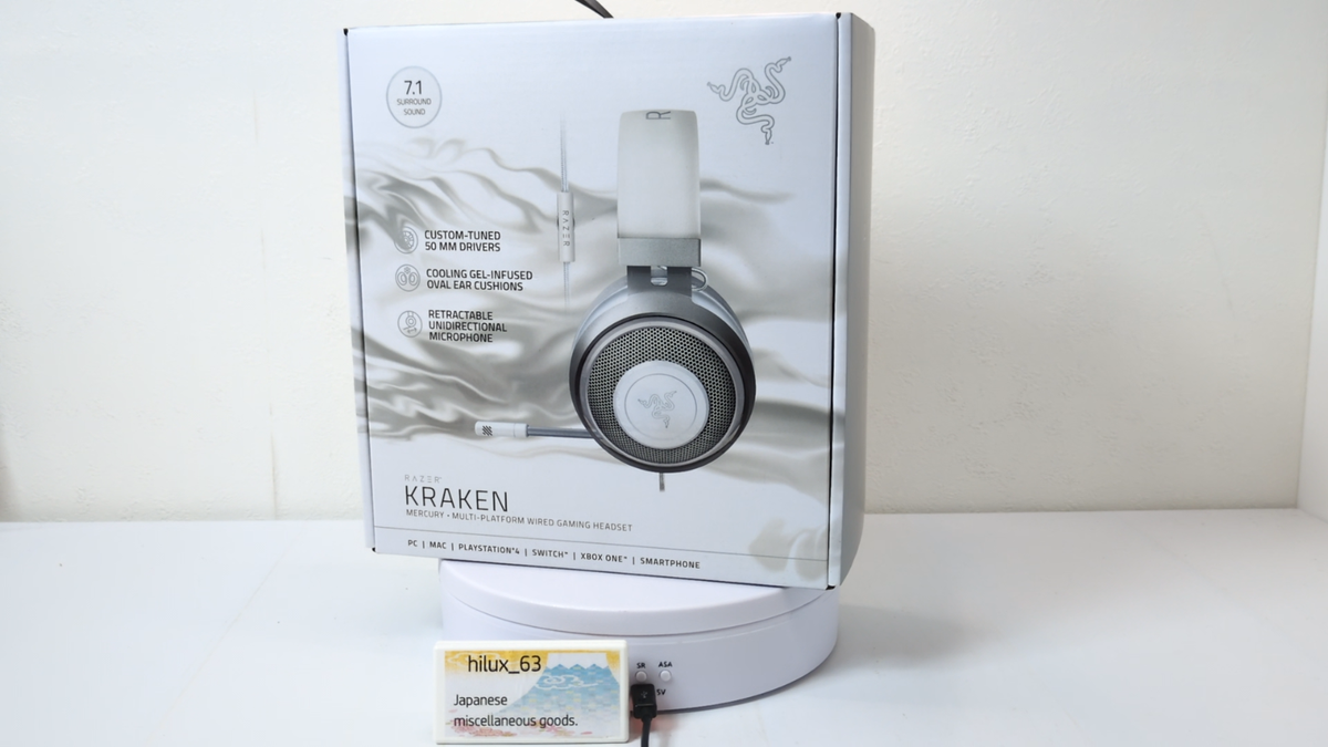 RAZER Kraken Gaming Headset Mercury White RZ04-02830400-R3M1 3.5Mm