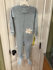 NWT Carters Size 24M Footed Sleeper With Unicorn Full Zip SKU TR18