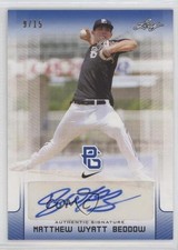 2017 Leaf Perfect Game National Showcase Blue 9/15 Matthew Wyatt Beddow Auto 0b2