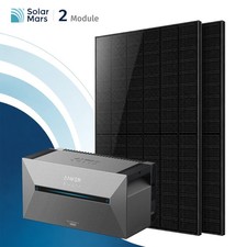 1000W Balkonkraftwerk mit Speicher Anker Solix Solarbank 2 PRO 1,6kWh …