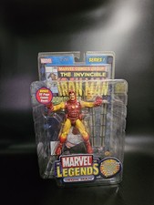 Marvel Legends Iron Man Series 1 2002 ToyBiz MOC w  Comic & Stand