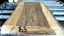 ONE THICK KILN DRIED BOCOTE WIDE NATURAL EDGE WOOD LUMBER SLAB 24" x 13" x 2" B3
