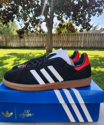 adidas Samba 100 Thieves x Palos Hills Carbon Collegiate Orange Size 9
