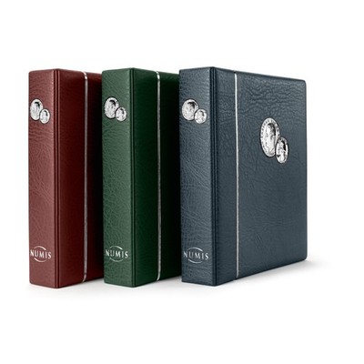 Coin Album NUMIS,  With 5 Pocket Sheets: Green No Slipcase