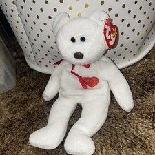Ty Beanie Baby Valentino - MWMT Bear 1994 Valentines Heart