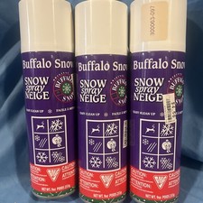 Buffalo Snow Spray Decorating Crafts Home Decor Winter Christmas 3 Cans 9oz Each