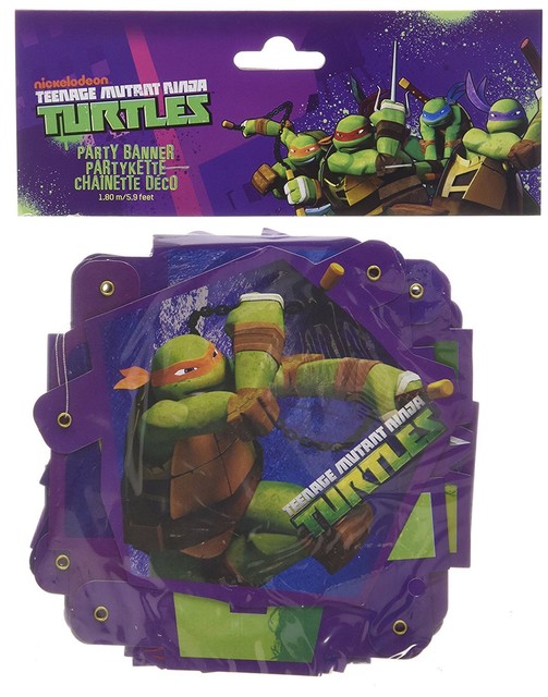 Happy Birthday Letter Banner Teenage Mutant Ninja Turtles Party