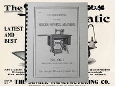 Singer Sewing Machine No. 66-1  Instruction  Manual "1913" (27 Page)