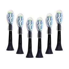 6x Philips DiamondClean AdaptiveClean Replacement Brush Heads | Black | w/o Box
