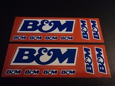 Lot Of 2 Bm Multi Sheets Drag Racing Decals Stickers Toolbox Size Nascar Nhra