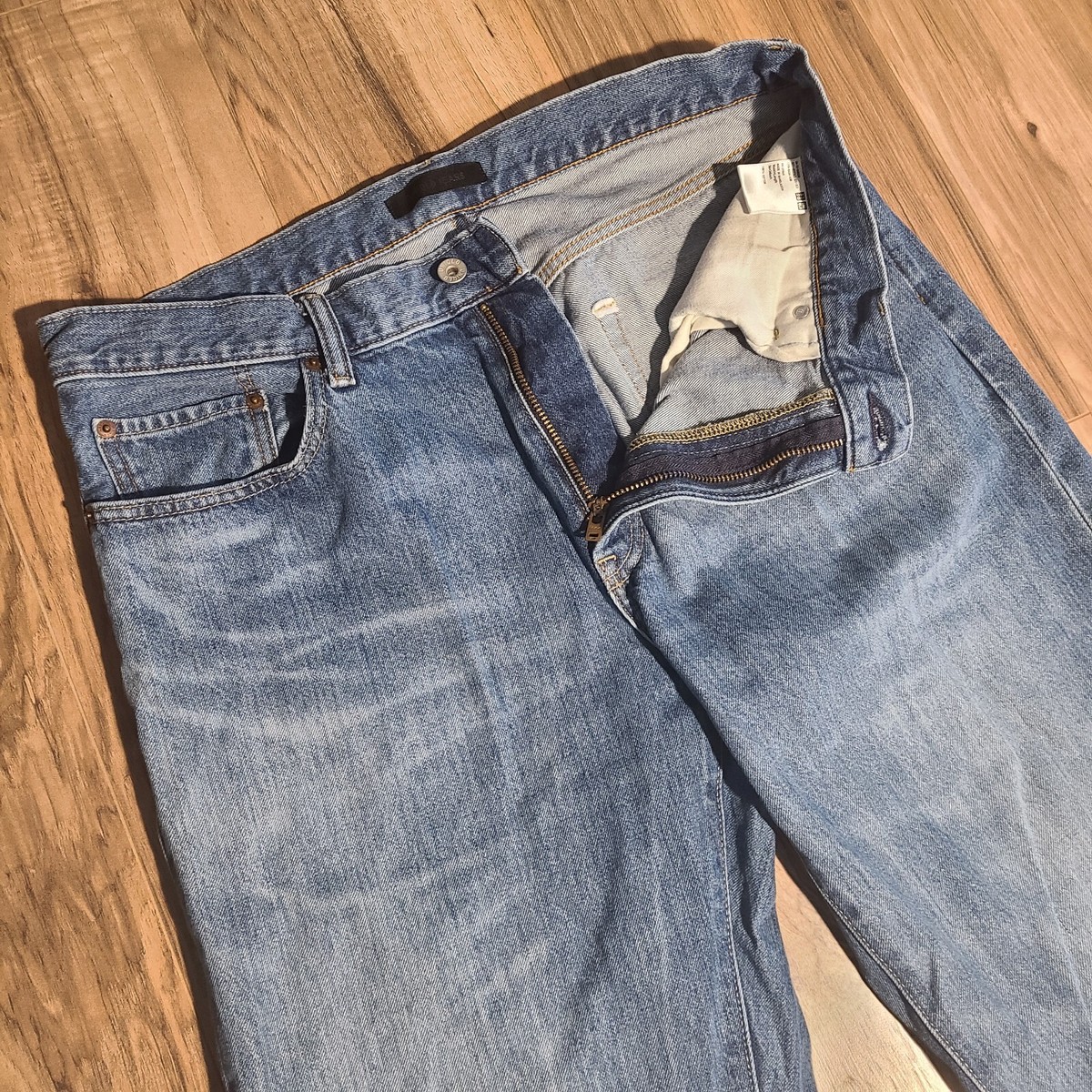 UNIQLO Regular Fit Straight Leg Denim Jeans Men's Sz 36x34