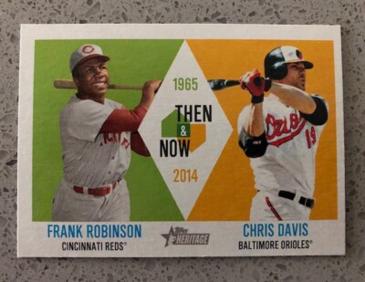 2014 Topps Heritage TAN-RD Then and Now Frank Robinson / Chris Davis