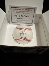 Pete Alonso autographed ROML fanatics baseball 