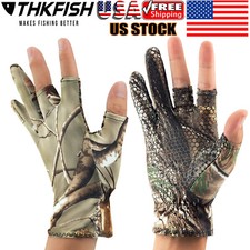 Fishing Gloves Fingerless Gloves UV Protection Breathable Sun Gloves Half Finger